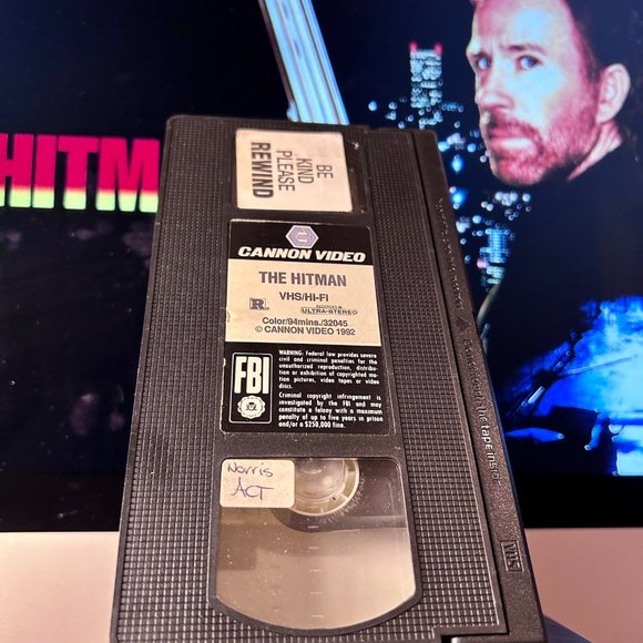 The Hitman (vhs, 1991) Action Movie Chuck Norris - Picture 3 of 3